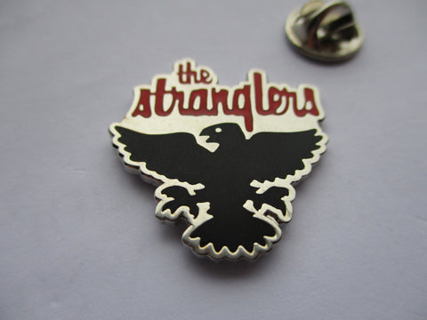 THE STRANGLERS the raven PUNK METAL BADGE (silver)