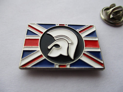 Trojan Skinhead Patriotic Oi! Reggae Ska Union Jack metal Badge