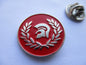 TROJAN / LAUREL WREATH small SKINHEAD SKA METAL BADGE (5 colours - £2.99ea)