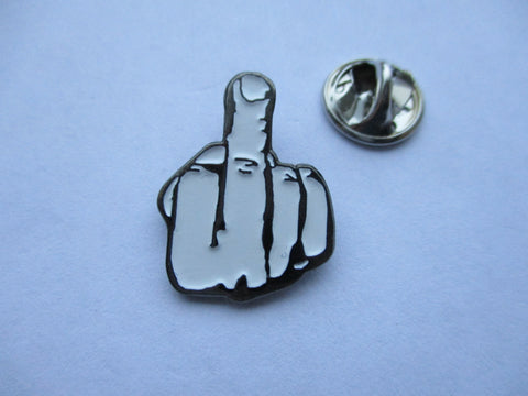 offensive obnoxious up yours adult humour metal badge dilligaf