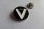 THE VIBRATORS (black/white/silver) PUNK METAL BADGE - Savage Amusement